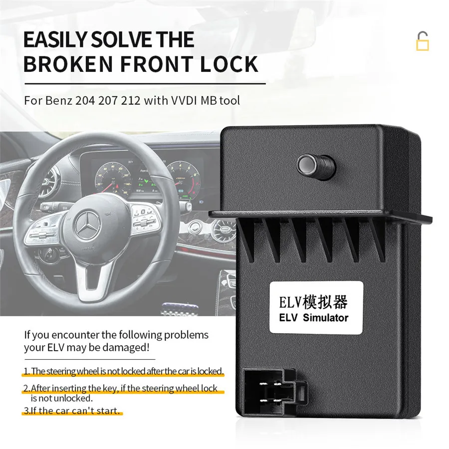Эмулятор Xhorse ELV для Benz 204 207 212 работает с VVDI MB Tool 5 шт./лот| |
