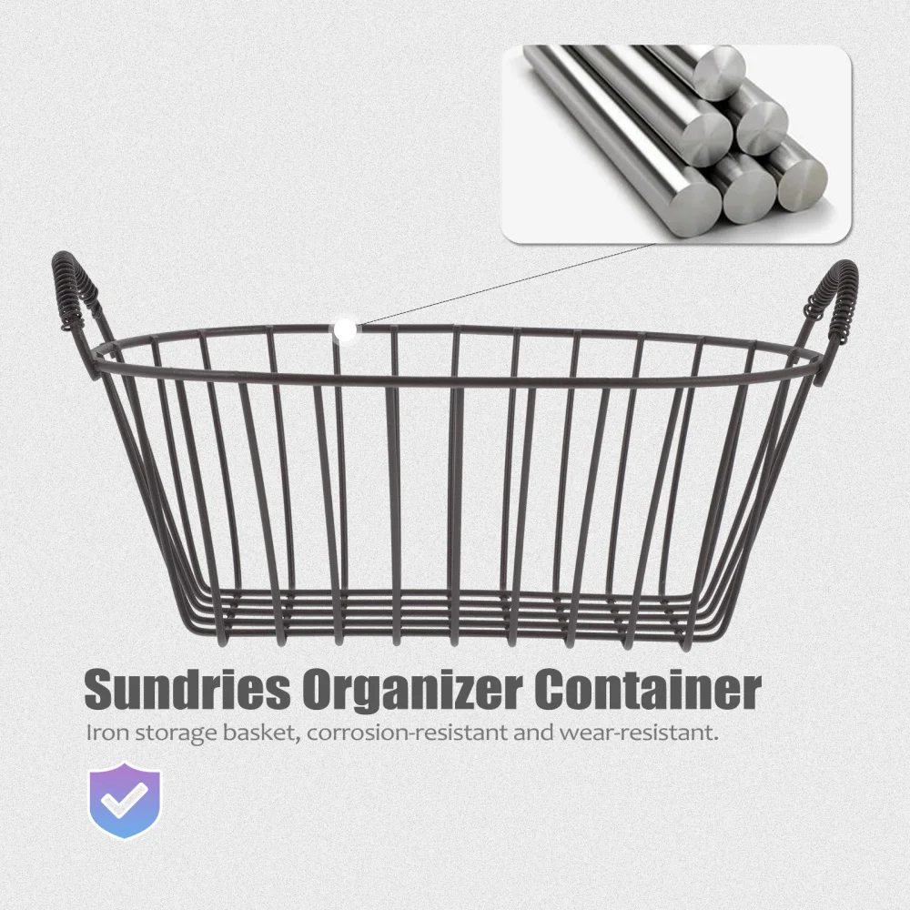 1 шт. железная корзина для хранения настольная всякой всячины большая | Дом и сад