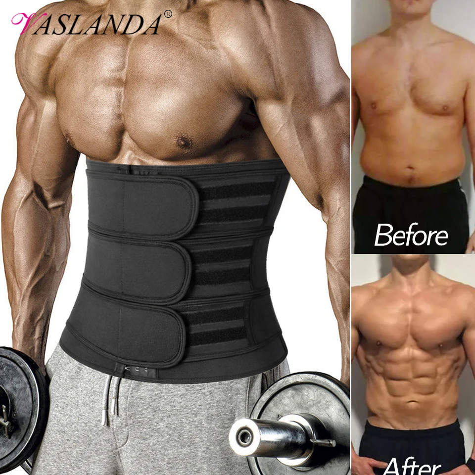 

Men Body Shaper Waist Trainer Corset Slimming Belt Weight Loss Fitness Fat Burner Sweat Trimmer Sauna Girdle Modeling Straps