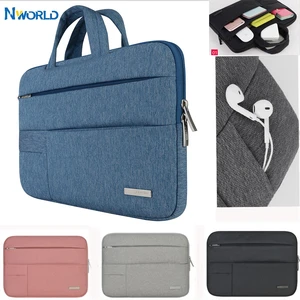 nworld sleeve laptop bag handbag computer 11 12 13 14 15 6 inch notebook case for macbook air pro hp xiaomi honor magicbook 14 free global shipping