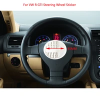 45mm steering wheel emblems sticker for vw r gti steering wheel sticker automotive interior stickers car styling sticker