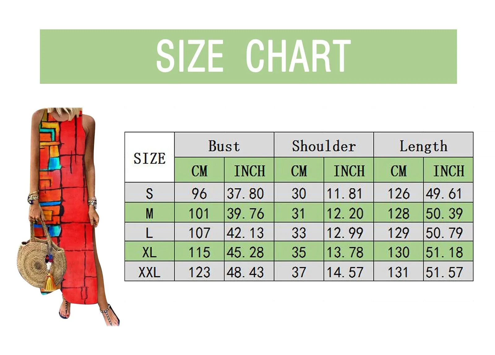 

Dresses For Women 2021 Summer Fashion Sleeveless Round Neck Side Slit Print High Waist Maxi Dress Female Loose Party Dress#35