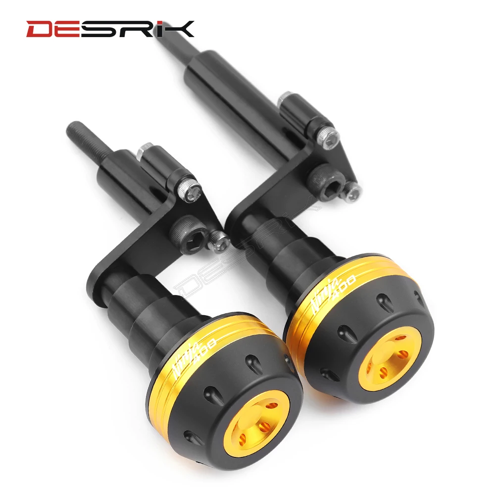 

DESRIK For KAWASAKI NINJA400 NINJA 400 2018 2019 2020 Falling Protection Frame Slider Fairing Guard Anti Crash Pad Protector