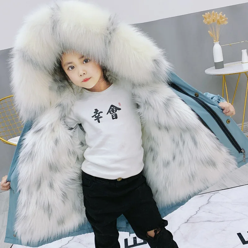 Детский Зимний меховой комбинезон с капюшоном до-30 градусов | Детская одежда и