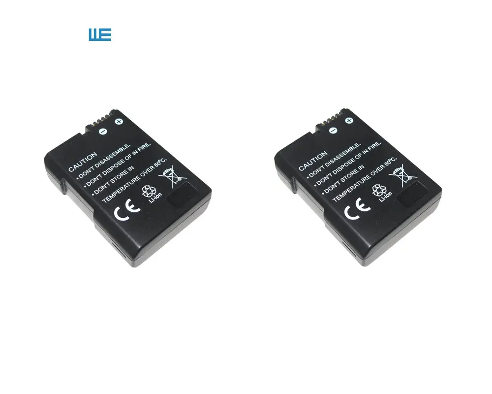 2 EN-EL14 EN-EL14a ENEL14 EL14 EL14A 1500 мА/ч, Батарея для Nikon D5600, P7700, P7100, D3400, D3500, D5300, D5200, D3200, D3300, D5100, D3100 - Цвет: 2