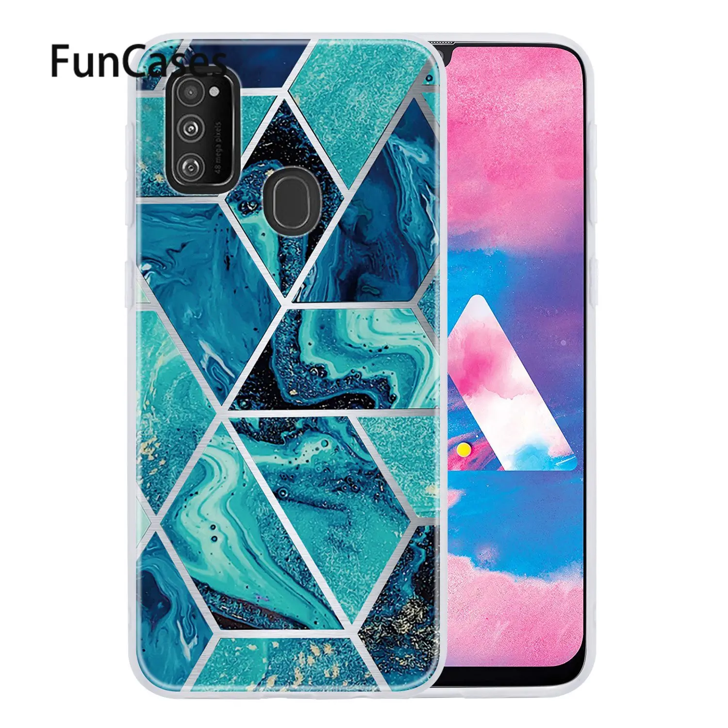 M30S полупрозрачный чехол с листьями для funda samsung Galaxy telefoon Note 10 Pro Мягкий силиконовый