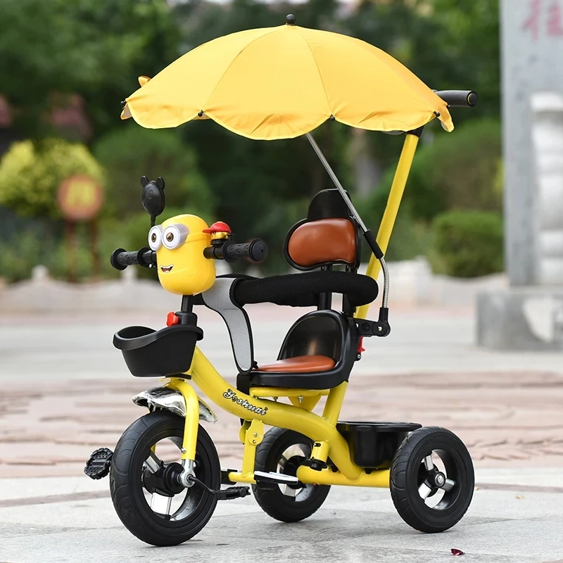 Multifunction Children's Folding Tricycle Baby Stroller Space Wheel Baby Bike Rotatable Seat Tricycle for Kids With Light Music