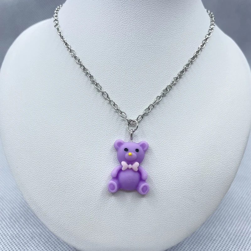 

Fashion Bear Necklace New Pendant Gift Girl Female Treasure Pendant Necklace