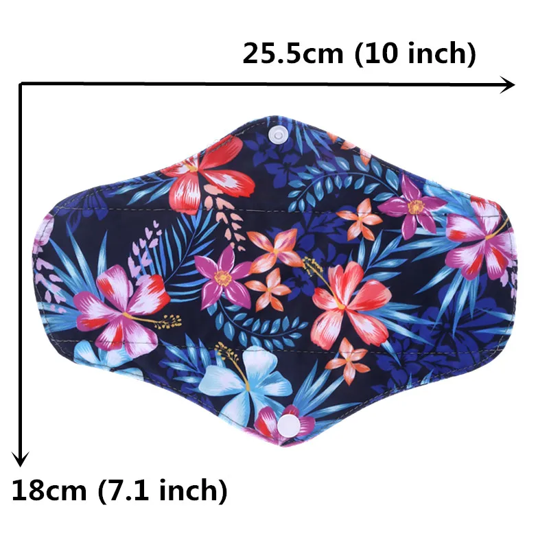 Juego de toallitas menstruales reutilizables, toallitas sanitarias de carb&oacute;n de bamb&uacute; para flujo Regular, higiene femenina, 6 + 1-3