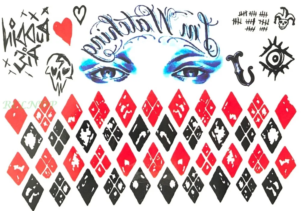 Водостойкая Временная тату наклейка роза цветок луна якорь ненастоящая флэш для