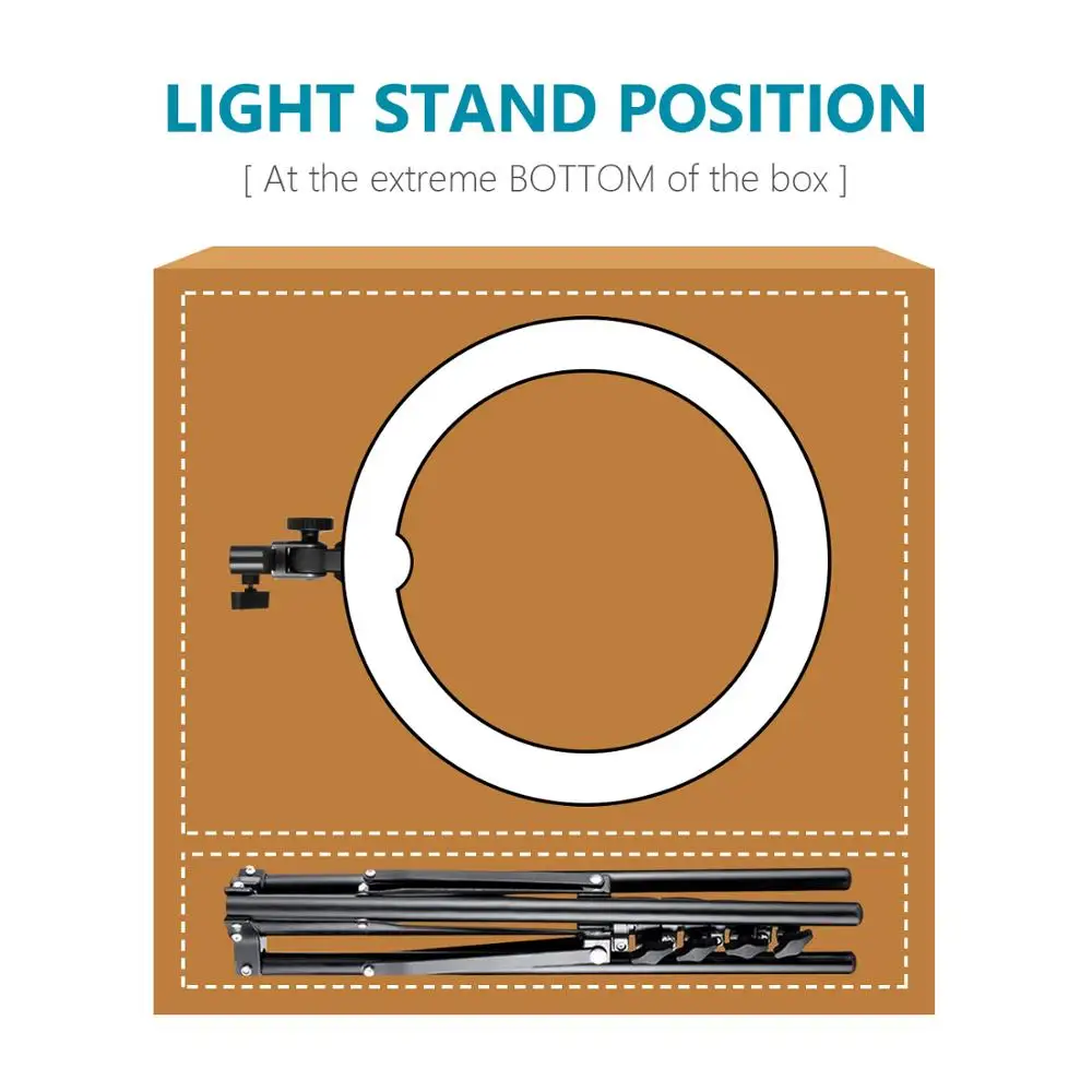Neewer 18 дюймовый внешний лампочки с регулируемой яркостью светодиодный кольцевой