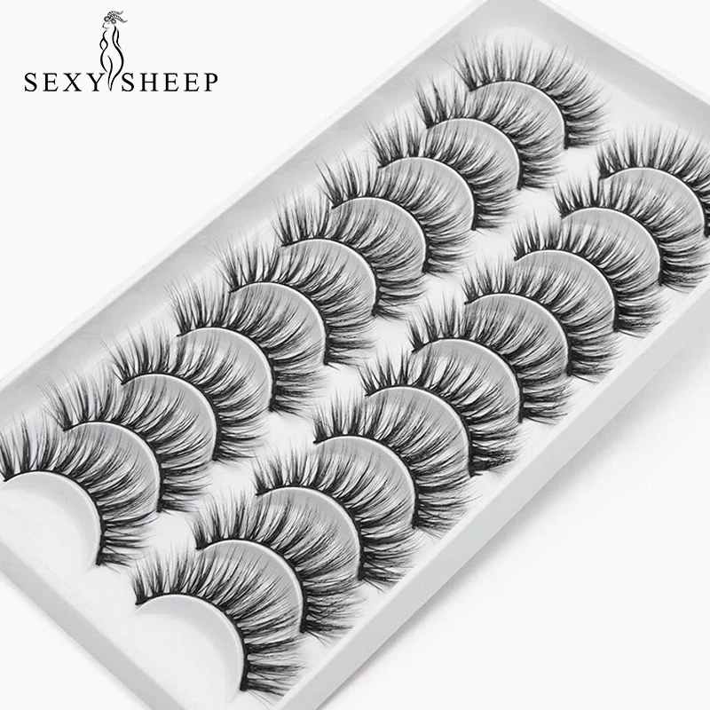 SEXYSHEEP 5/10 пар 3D Искусственные норковые ресницы натуральные длинные накладные