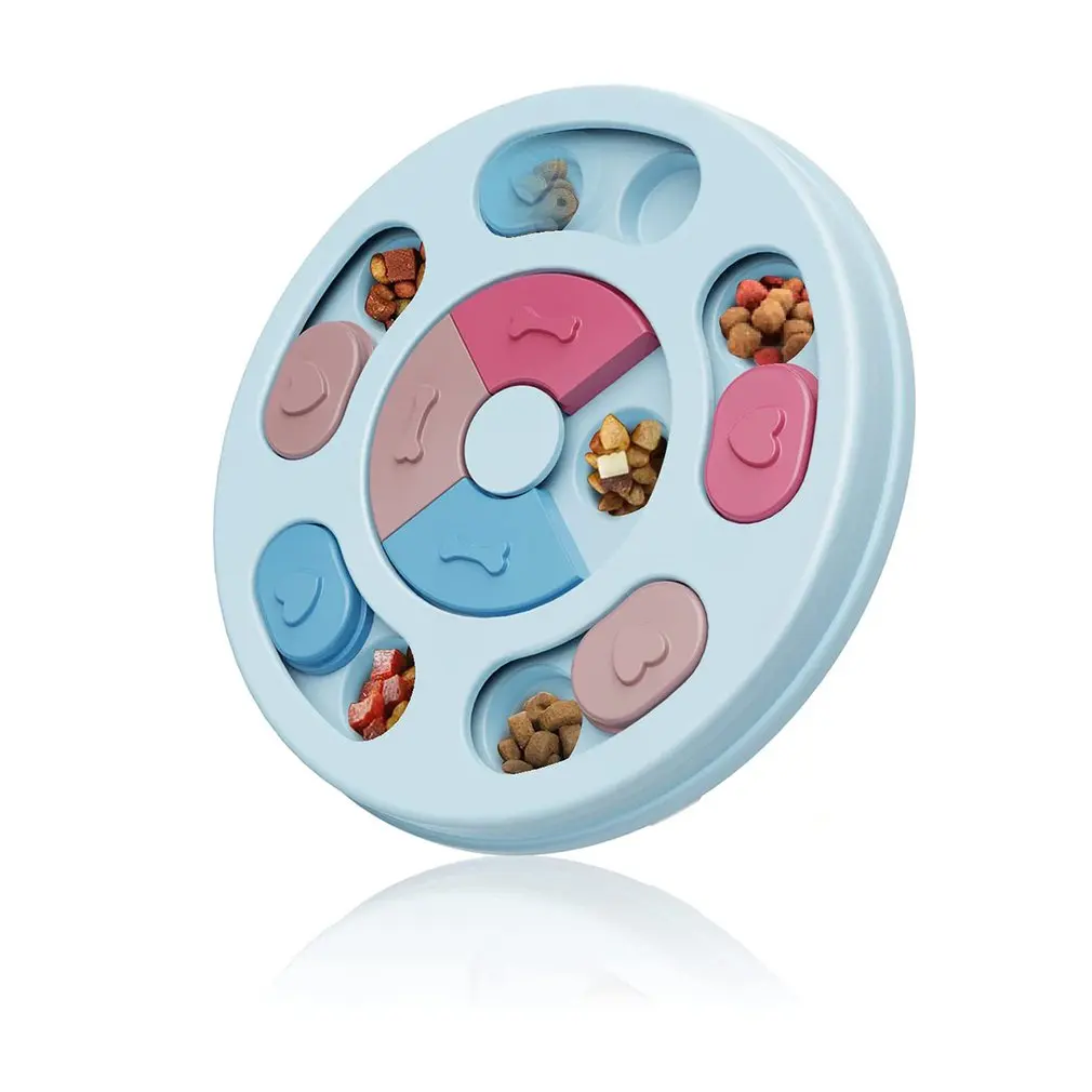 

Игрушки-головоломки для собак, медленная кормушка, интерактивный дозатор для щенков, IQ-корма, медленно едает, нескользящая чаша, игра для об...