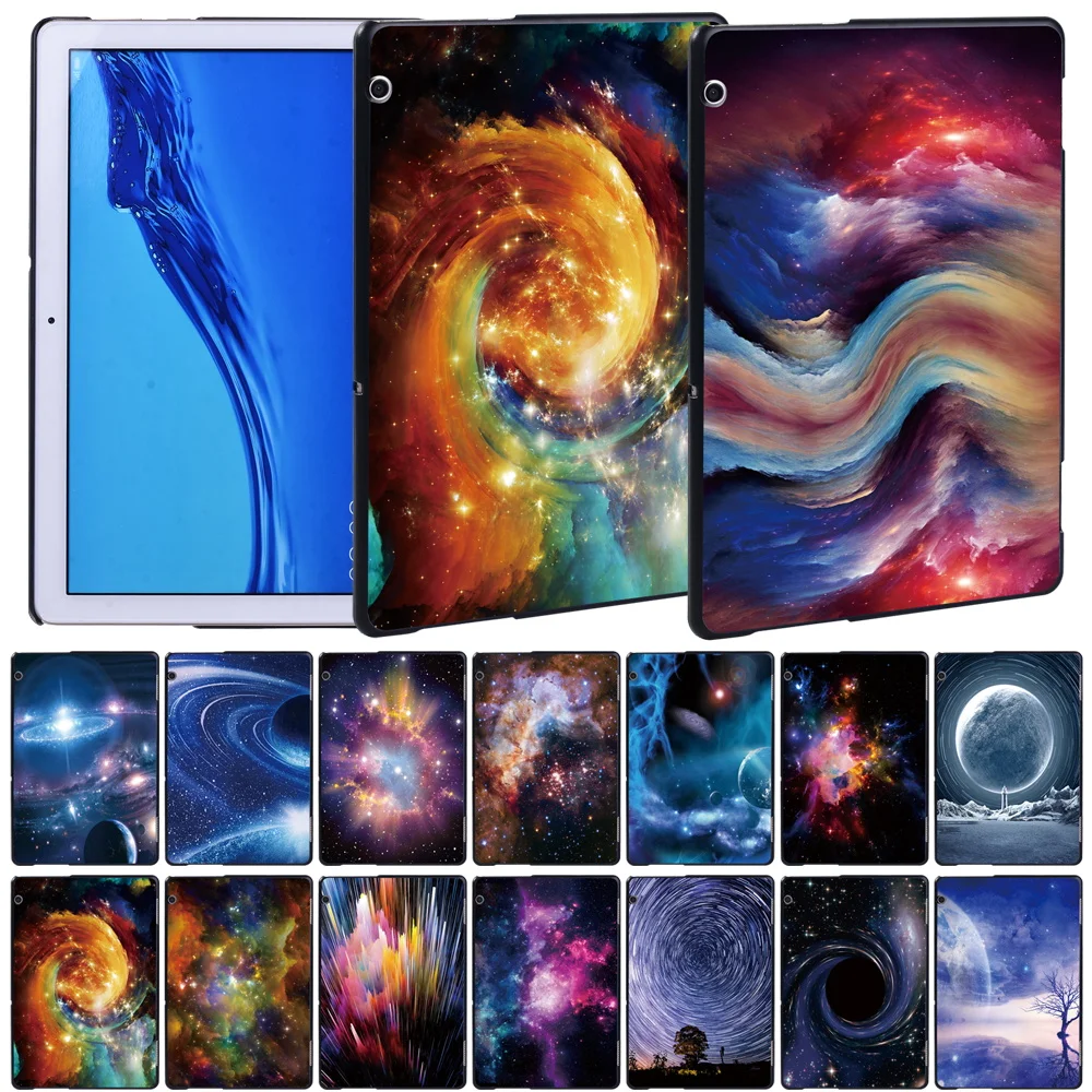 

Tablet Case for Huawei MediaPad T3 10 9.6 Inch/T5 10 10.1 Inch/T3 8.0 Space Series Hard Shell Tablet Case + Stylus