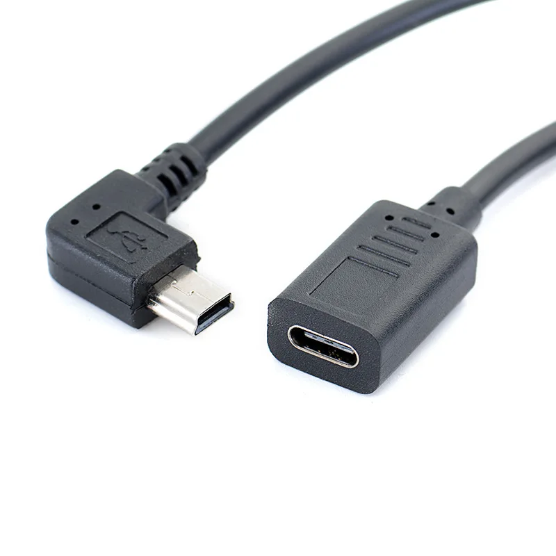 Удлинительный кабель переходник с разъемом типа на USB разъем Мама mini