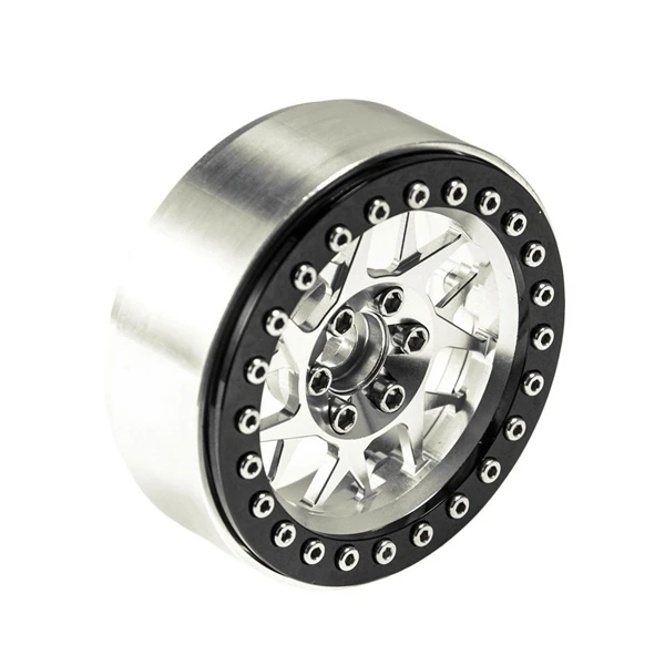 

4PCS Aluminum Alloy 2.2 Beadlock Wheel Rims for 1/10 RC Rock Crawler Axial SCX10 RR10 Wraith 90056 Traxxas TRX4 TRX-6,C