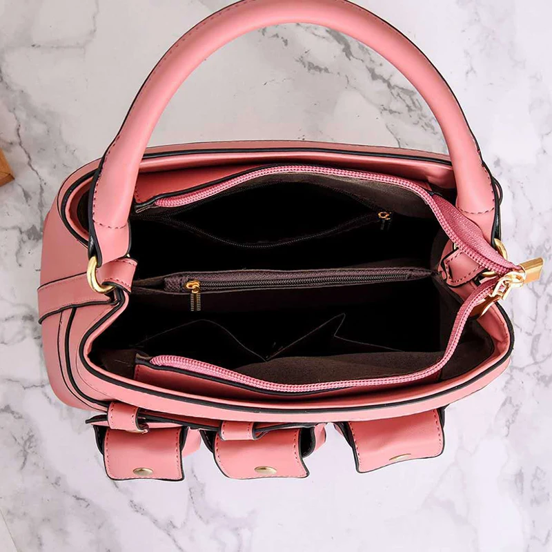 

Retro Woman Bag Ladies Messenger Bags Luxury Handbags Designer Casual Tote Feminine High Quality Leather Top Handle Shoulder Bag