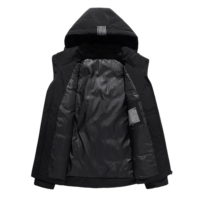 Fall Winter Waterproof Warm Jackets White Duck Down Removable Hooded Man Coat Men Down Jacket Men Winter Warm Jackets Stylish