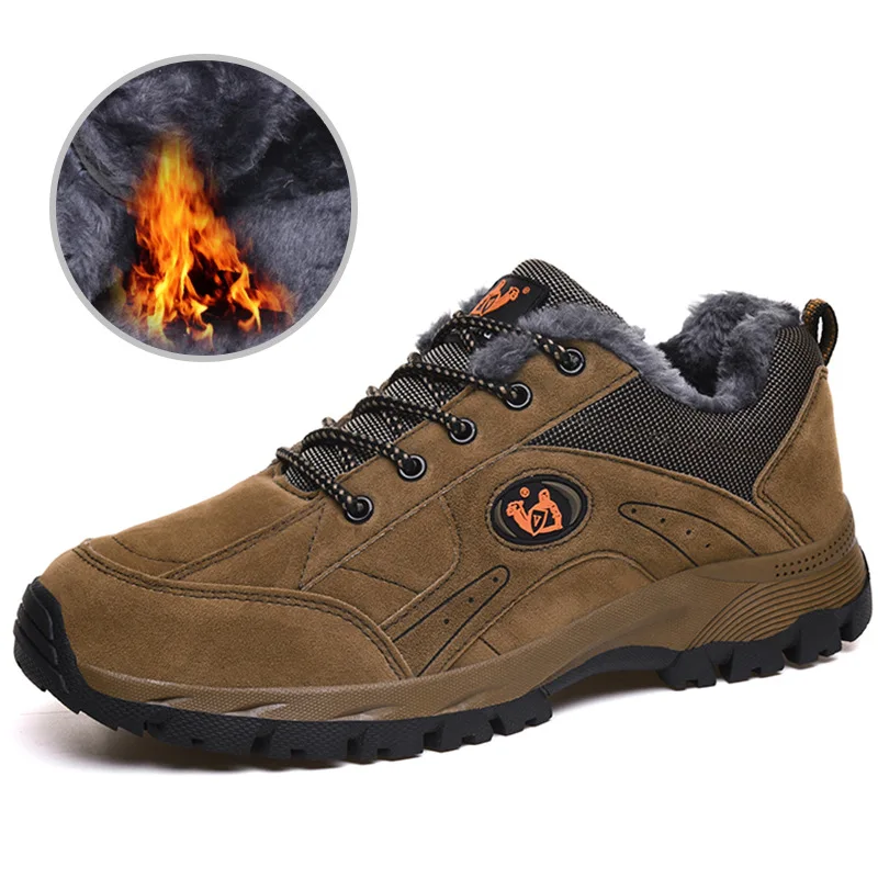 

Trekking shoes Wear-resistant hiking shoes men and women Outdoor travel rock climbing mountaineering shoes Large size 36-49