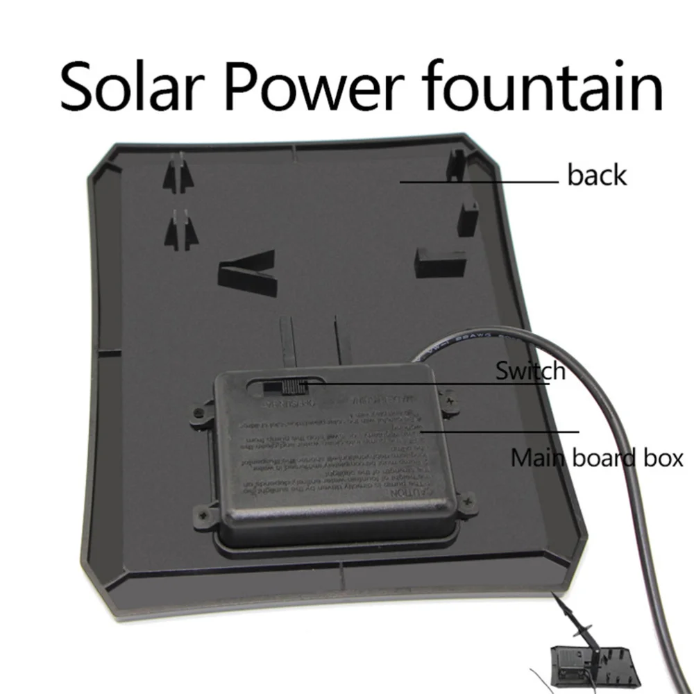 

LED Lighting Garden Decoration Fountain Solar High Power Fountain Beautification Water Pump