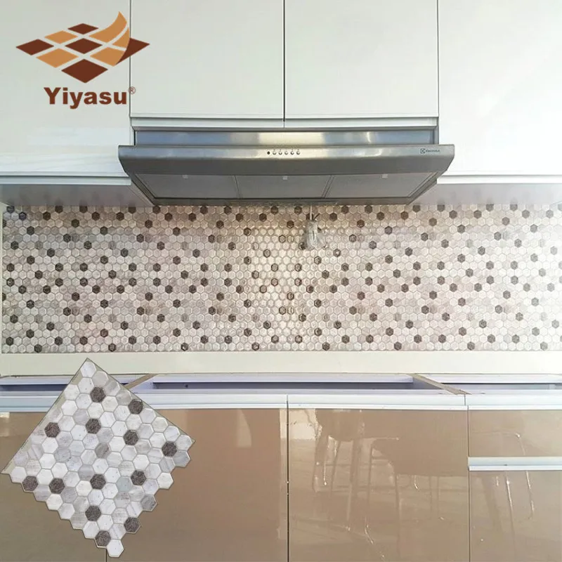 3D каменная мозаичная плитка самоклеящаяся пилинг и палка задний всплеск