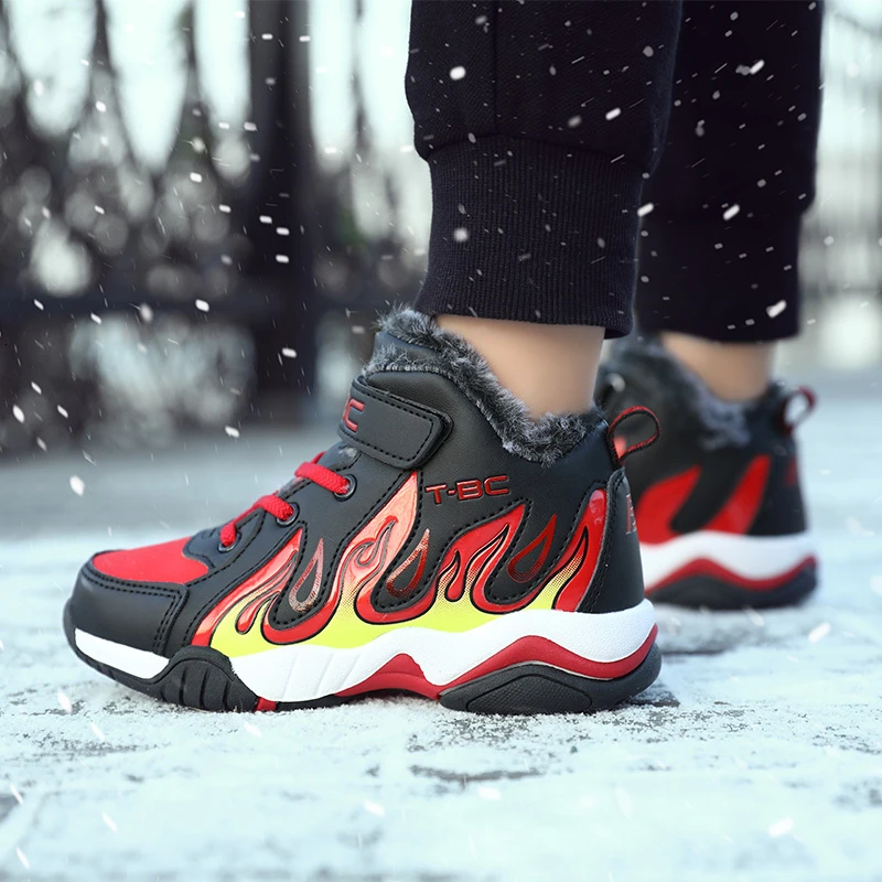 Детская спортивная обувь кроссовки для мальчиков зимняя модная