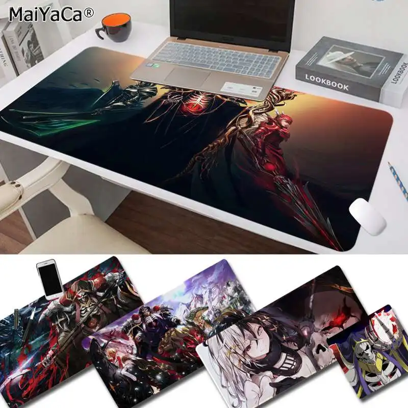 MaiYaCa Overlord персонажи офисные мыши геймер мягкий коврик для мыши Скорость/Управление версия большой игровой коврик для мыши