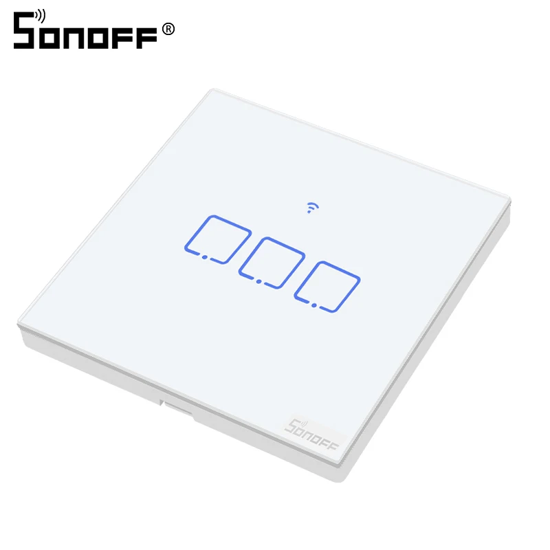 Умный выключатель Itead SONOFF T2 с сенсорной панелью радиочастотный 433 МГц пульт