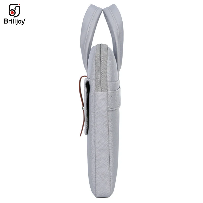 Fashion Briefcase Pu Waterproof Scratch-resistant Laptop Briefcase 13 -15.6 inch Notebook Shoulder Bag Carry Case women and men