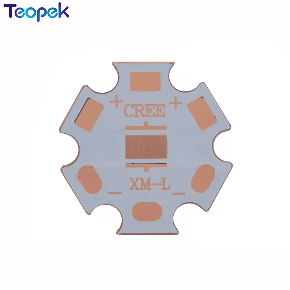10pcs 16MM 20MM Copper PCB/ base plate/ Circuit board/Copper LED board For CREE XML XML2 T3 T5 T6 U2 | Лампы и освещение