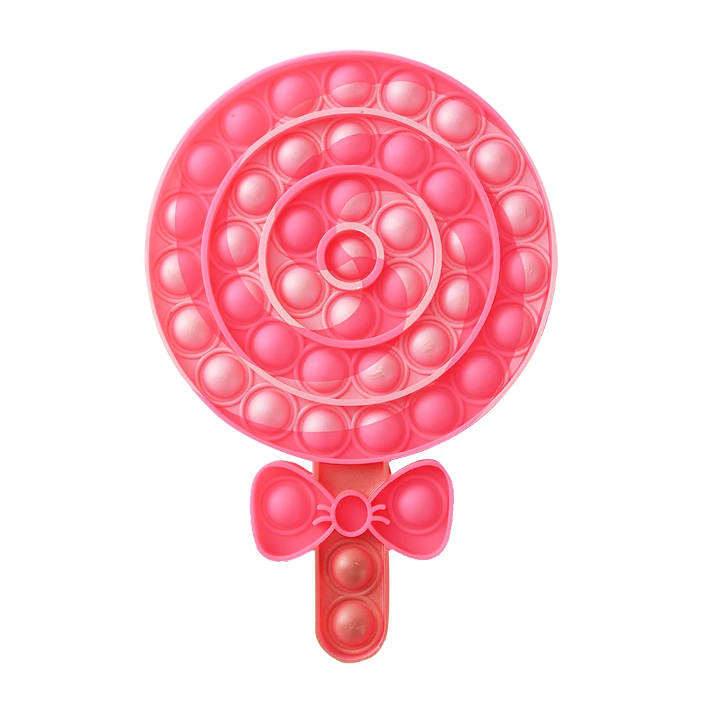 Juguete sensorial de helado de arco&iacute;ris para adultos y ni&ntilde;os, juguete relajante antiestr&eacute;s, juguetes para autismo, estr&eacute;s, estr&eacute;s, educativo-2
