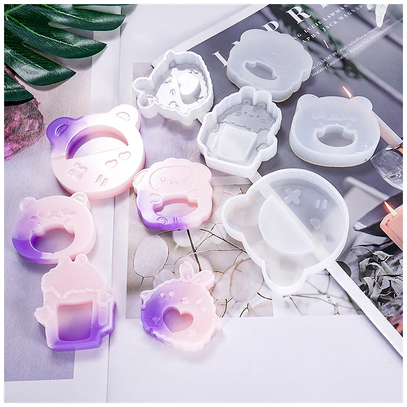 Хрустальные ювелирные изделия силиконовая форма мультфильм цыпленок медведь