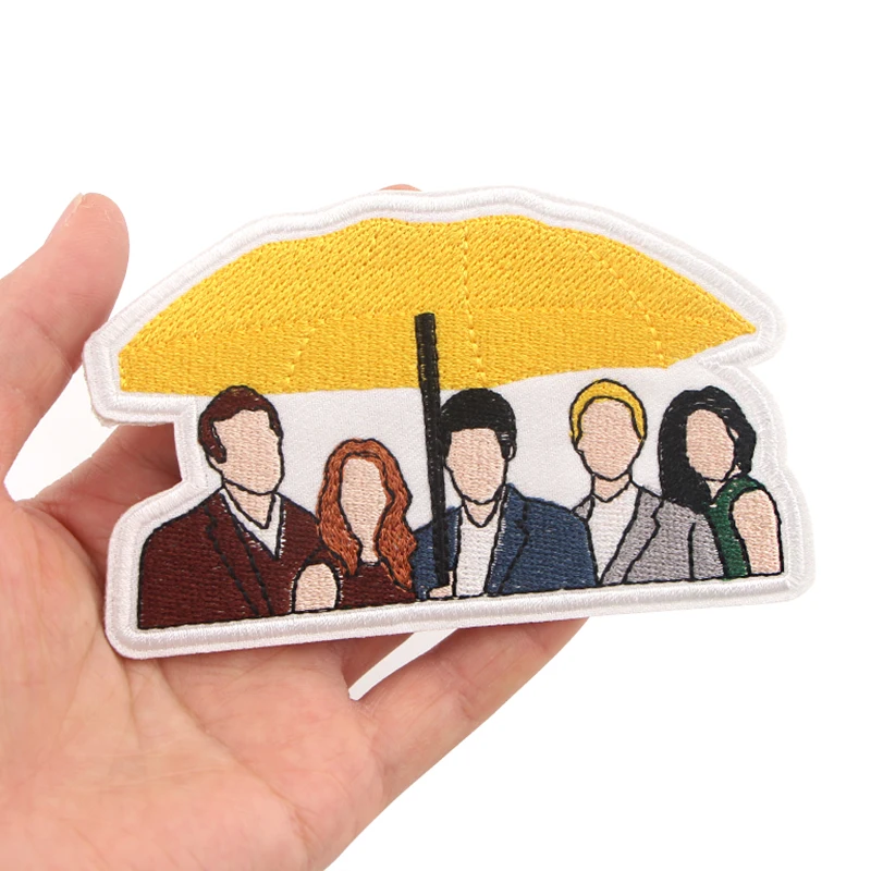 K1234 How I Met Your Mother вышитые нашивки с утюгом для шитья шляпных сумок аппликация