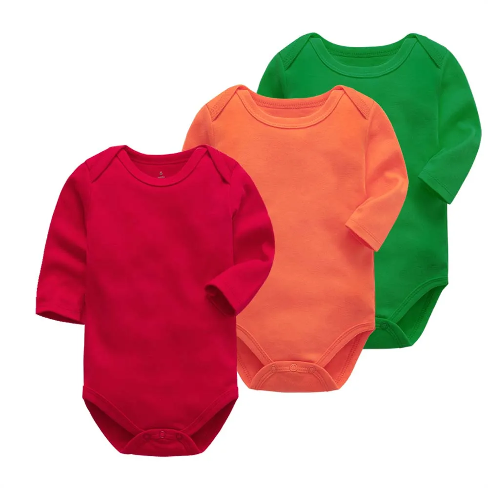

Baby bodysuit newborn boys girls long sleeve onesie unisex print 100% cotton 0-24 months baby clothes