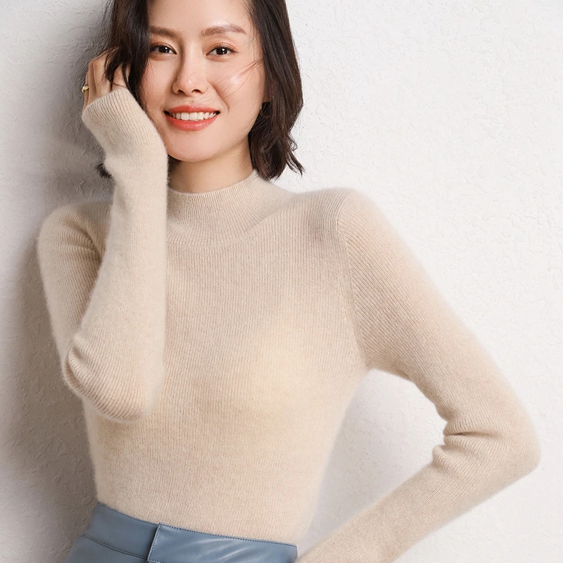 

Helovi 100% cashmere vest Winter Sweater Women Cashmere Knitted Sweaters And Pullovers Female Jumper