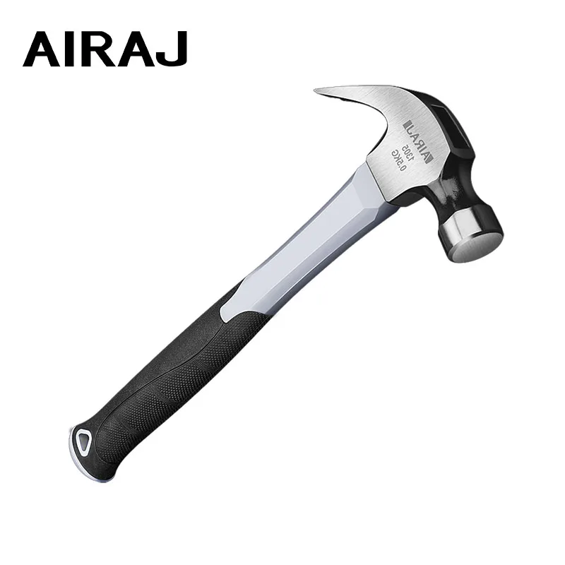 

AIRAJ Claw Hammer Professional Woodworking Joinery Home Carpentry Hand Hammer Nail Hammer Non-slip Multi-function Handle Hammer