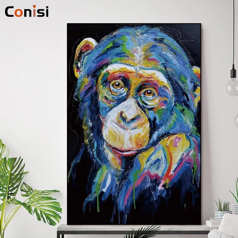 Картина на холсте животное постер с зеброй настенное искусство домашнее