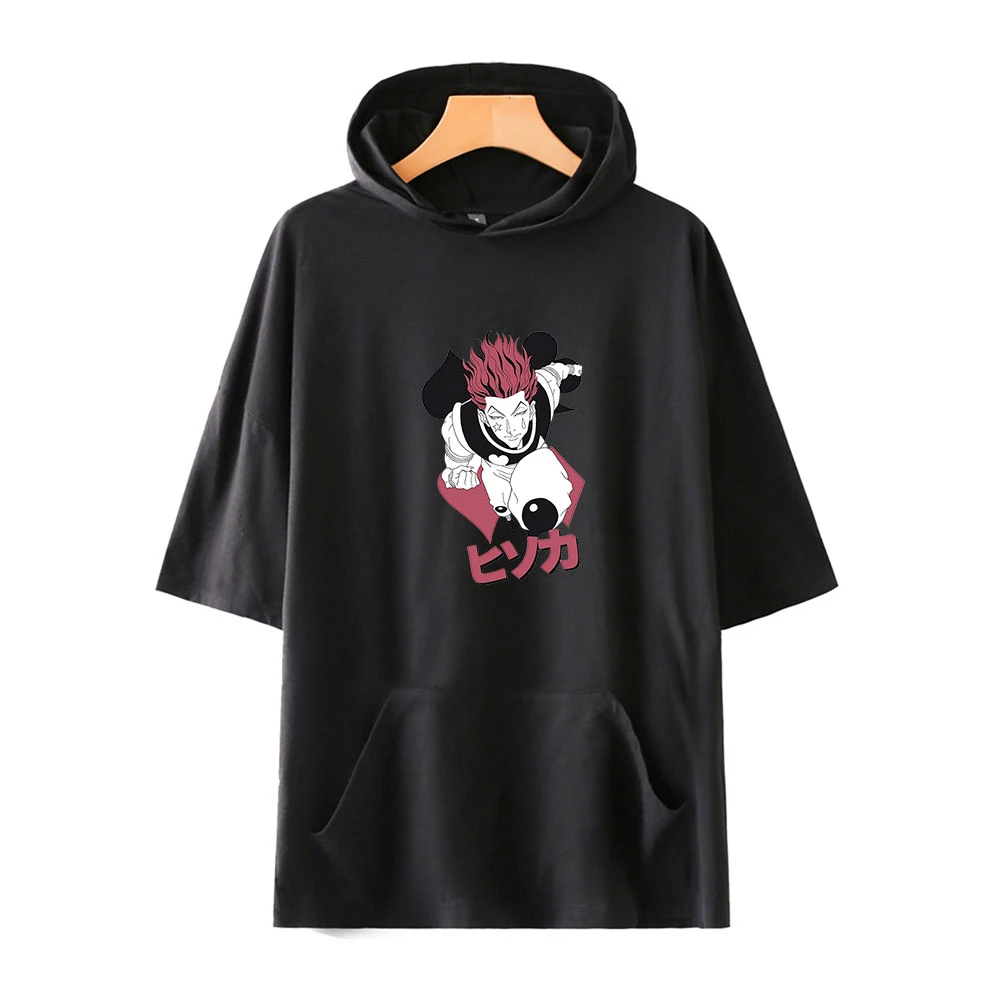 

Hunter X Hunter Tshirt Fashion Hooded T-shirts Women/Men Summer Short Sleeve Tshirts Hisoka Hot Sale Streetwear Clothes