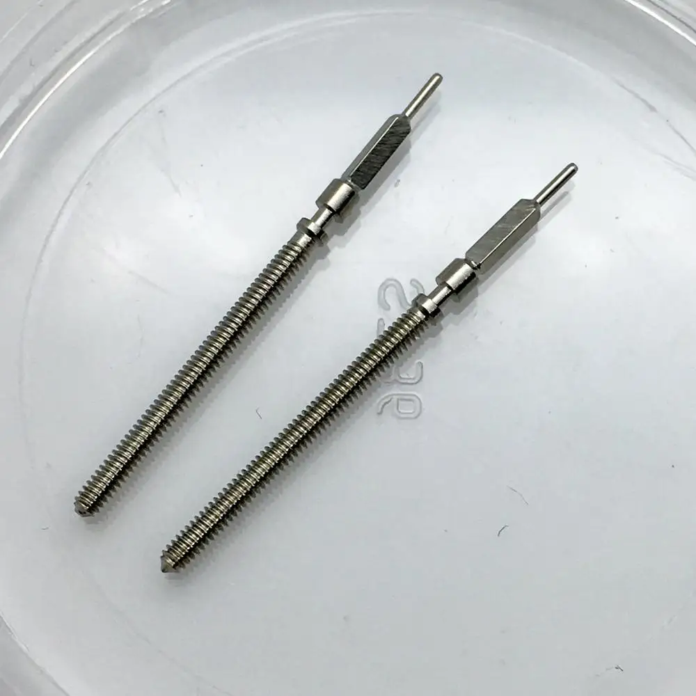 

2pcs Stainless steel hand winding stem for ETA 6497 6498 ST3600 movement watch parts