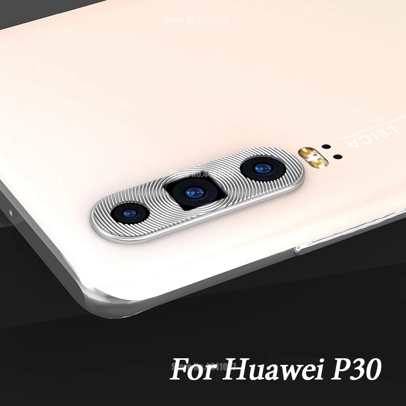 Silver Защита объектива камеры для huawei P30 Lite P30 Pro P30 Защитная крышка для объектива кольца для huawei mate 30 Lite Pro металлическое кольцо с покрытием - Цвет: Silver