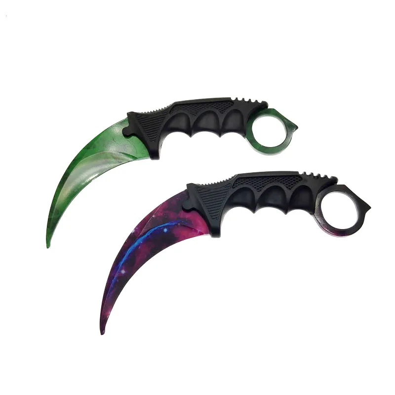 

Game Stainless Steel Dull Blade Counter Strike Knife Fixed Blade Safe Training Knife for Trainer Free shipping