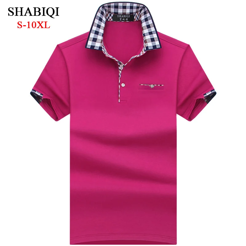 

2021 New Arrival Classic style Men Polo Shirt Summer Short Sleeve Polos Shirt Mens Solid Shirt 95% CottonBIG menPlus size S-10XL