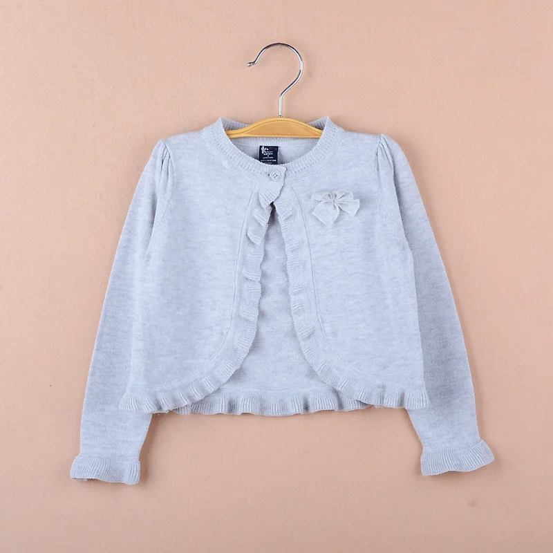 Весенняя красная верхняя одежда для маленьких девочек кардиган однобортный