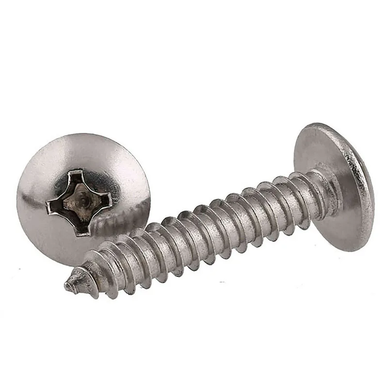 

10-20pcs M3 M4 304 Stainless Steel Cross Big Flat Head Tapping Screw Flat Head Big Head Cross Tapping Screw