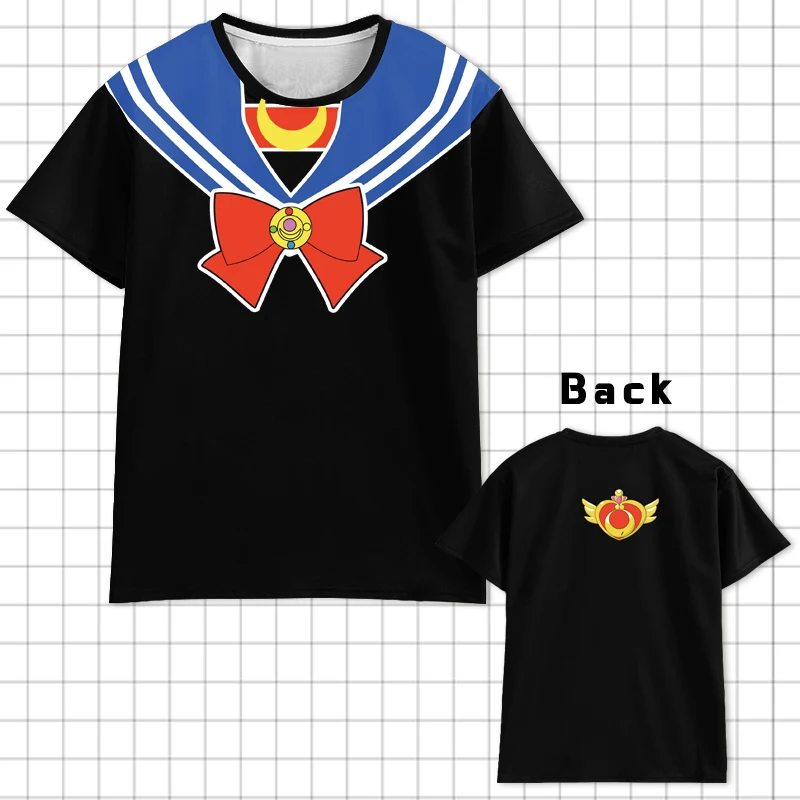 Японская аниме Bishoujo Senshi Сейлор Мун футболка для мужчин и женщин с коротким
