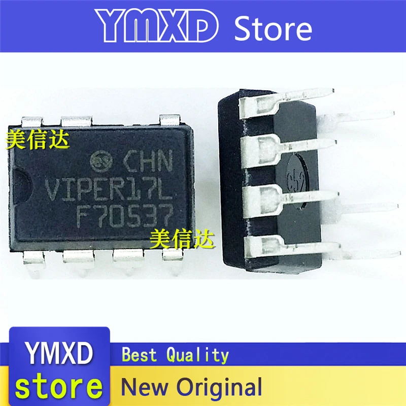 10pcs/lot New Original VIPER17L VIPER17LN DIP7 switching power management chip straight-in 7 pins In Stock