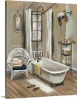 Домашний декор, холст, картины на стену, картины, принты, современная французская ванная комната, стул, полотенце, модульный постер, гостиная без рамки