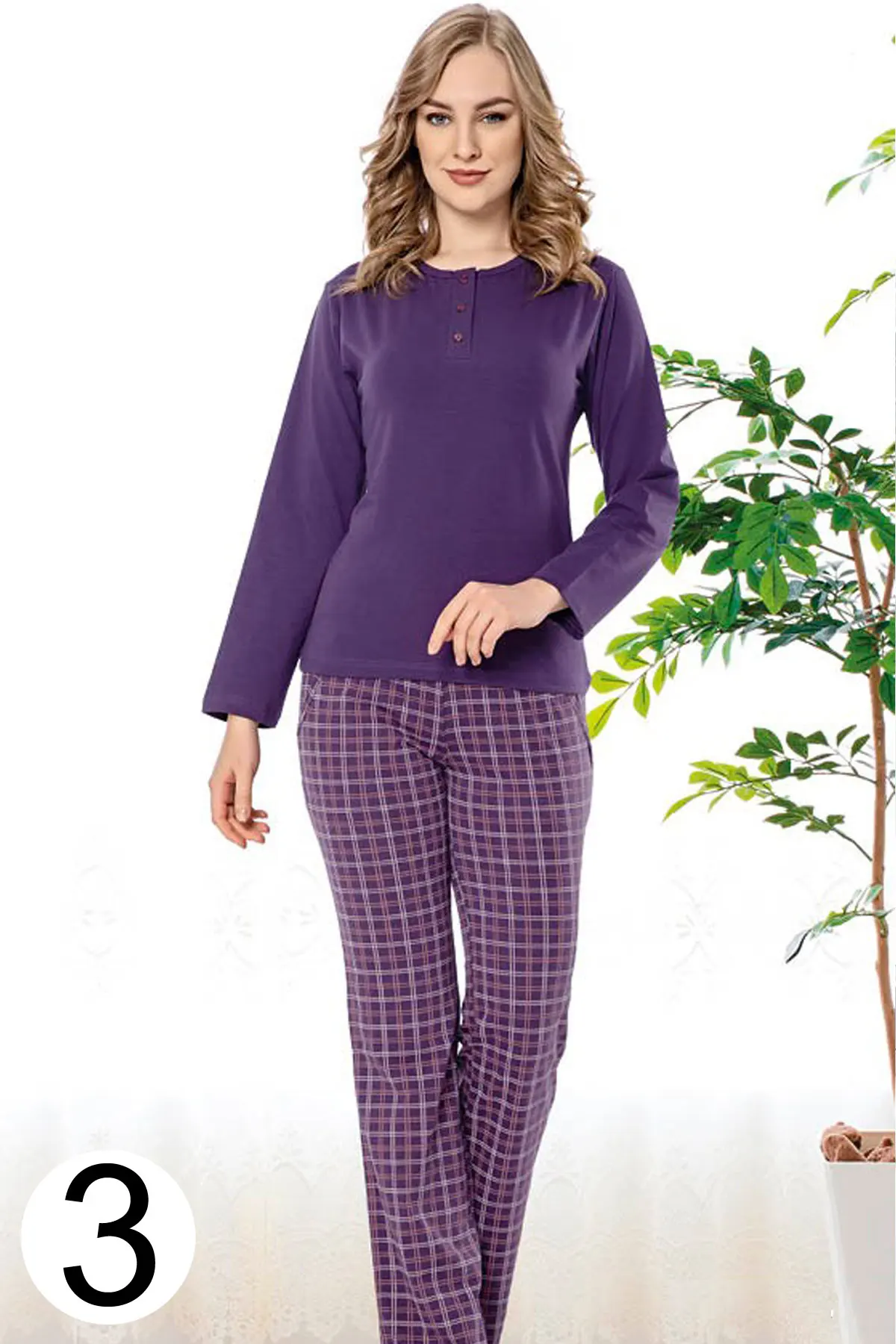 Women's Cotton Pajamas set Bottom Top Suit Lady 'S Pajama Set Gift Sleepwear Sets of Colors