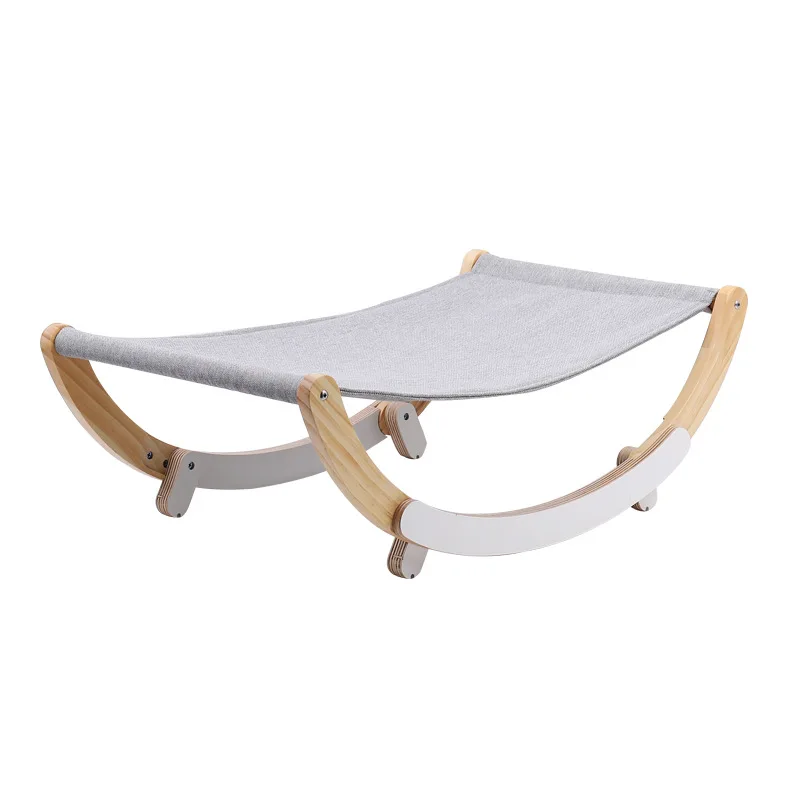 Cat hammock cat nest solid wood breathable cradle pet bed four seasons pets supplies | Дом и сад