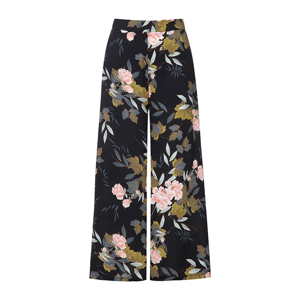 Новые женские брюки мешковатые широкие s с цветочным принтом длинные pantalones de